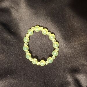 Handmade Yellow Beaded Bracelet
